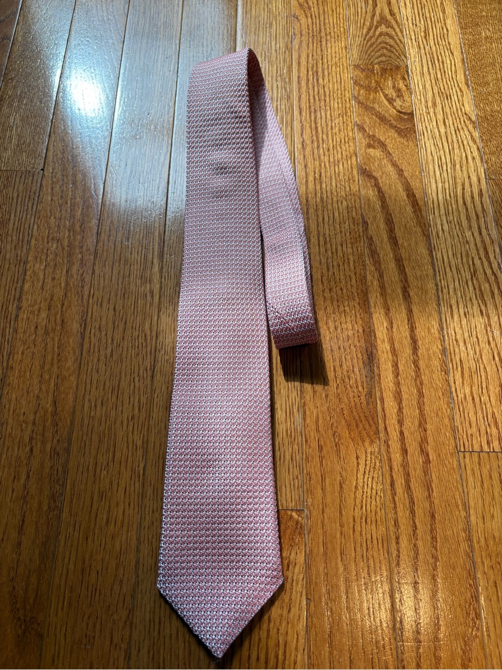 Charles Tyrwhitt Pink Handmade in Italy Textured Knit Men’s Tie 100% silk